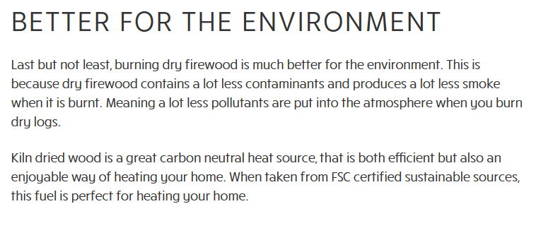 Joe1080p's tweet photo. @Syndicate New rules mean you can only burn dried wood which is better for the environment than wet and that fire will produce so much heat they wouldn't need to burn much on it. https://t.co/HyO7DFkWgV