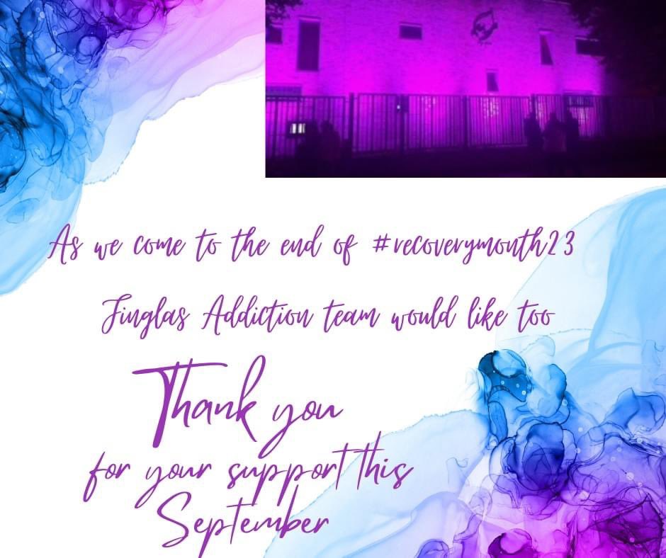 SonyaDunne3's tweet photo. @FastFinglas we would like to send out a massive thank you to all whom took part, shared there lived experience, came on committees and got stuck in to make #recoveryvisible ๐ it was a great month of celebration #recoverymonth23๐ https://t.co/cXCvEFXP9g