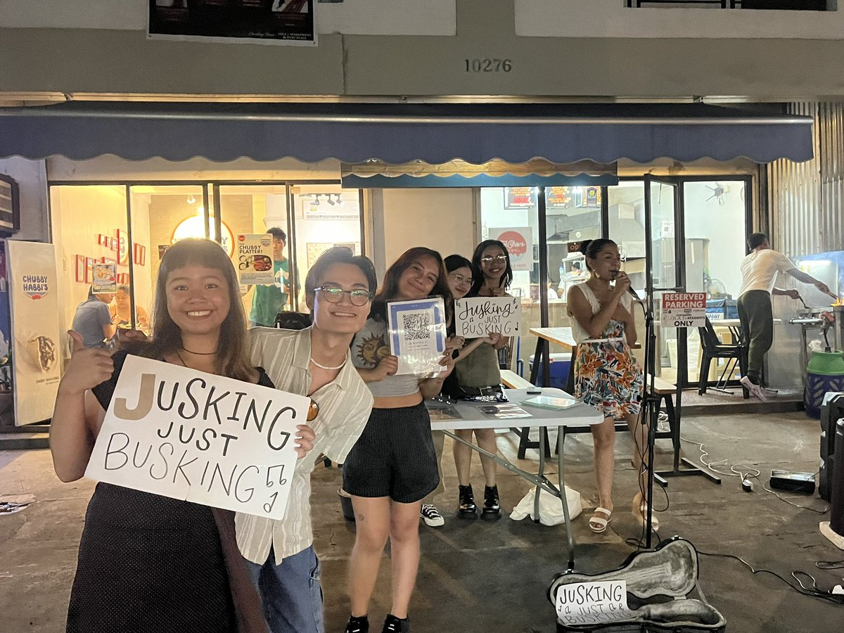TheUPLBJocks's tweet photo. TGIF 🥵 Drop by Raymundo for another night of Jusking! 🎤🎼 Help us fund your favorite bands by unwinding with the Jocks as we serenade you and sweep you off you feet 🫣🎶

#JustBusking🎶
#Metanoia2023💀
#DiviningDestiny🔮
#TheUPLBJocks🎙️ https://t.co/QTi7t7qS9q