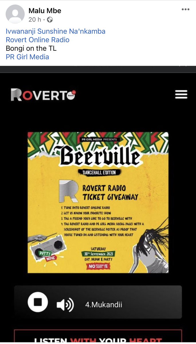 RovertRadio's tweet photo. Congratulations ladies 😌for winning yourselves tickets to this year’s dancehall edition of #BeerVille proudly brought to you by PR Girl Media✨🇯🇲
There’s still time for you to win free tickets from @RovertOnlineRadio
Simply see the poster for how to WIN!
#Listenwithyourheart https://t.co/Ql2bx9SnQE