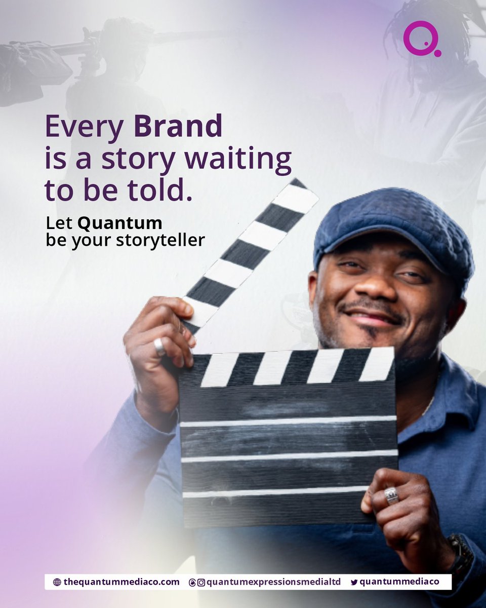 Unlock the power of your brand's story with Quantum,  Let us help you captivate your audience and leave a lasting impression on social media
.
.
.
#quantumexpressionsmedia  #brandstorytelling #media #mediaconsultant #DigitalMedia #digitalmarketing #pr