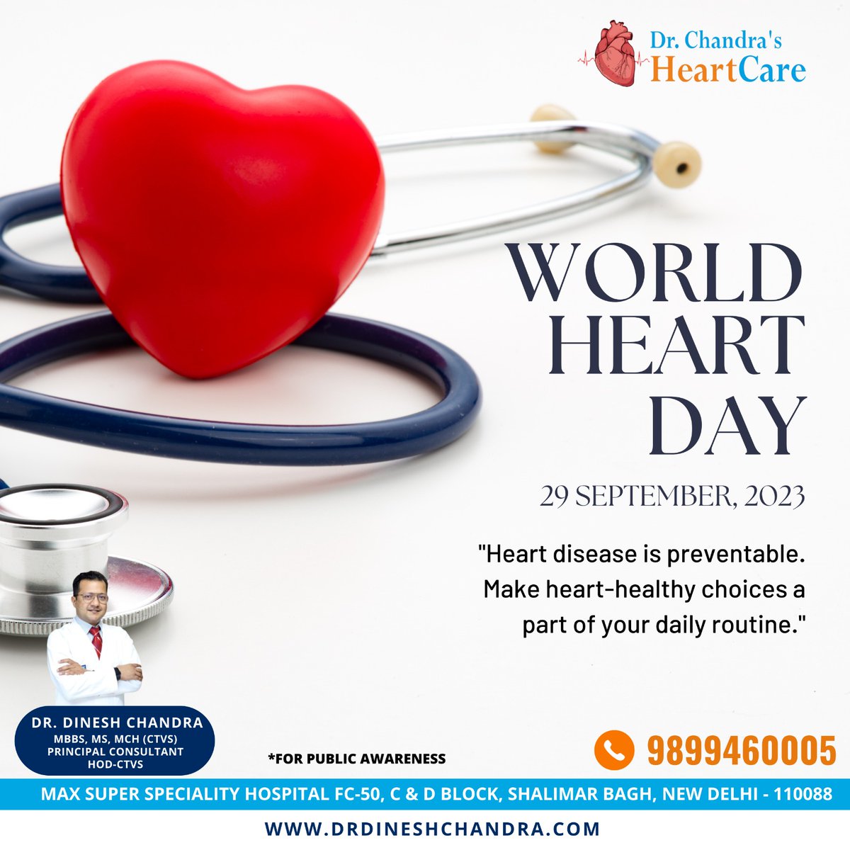❤️ World Heart Day ❤️

#WorldHeartDay #UseHeart #HeartHealth #HeartDisease #PreventHeartDisease #HeartAttack #Stroke #CardiovascularHealth #HealthyDiet #StressManagement #QuitSmoking #EarlyDetection #FamilyHistory #Awareness #MyHeartMyLife #HeartStrong #BeatHeartDisease