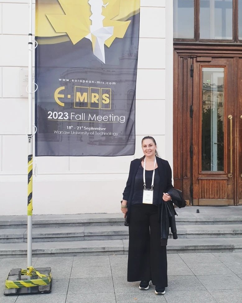 lab_fair's tweet photo. Dr. Georgia Basina, an experienced Post-Doc of our group, participated at #EMRS Fall Meeting and presented a great poster about the synthesis of morphological diverse metal #sulfides and #chalcogenide inks for energy related applications #TheFairLab https://t.co/7i4A681DXH