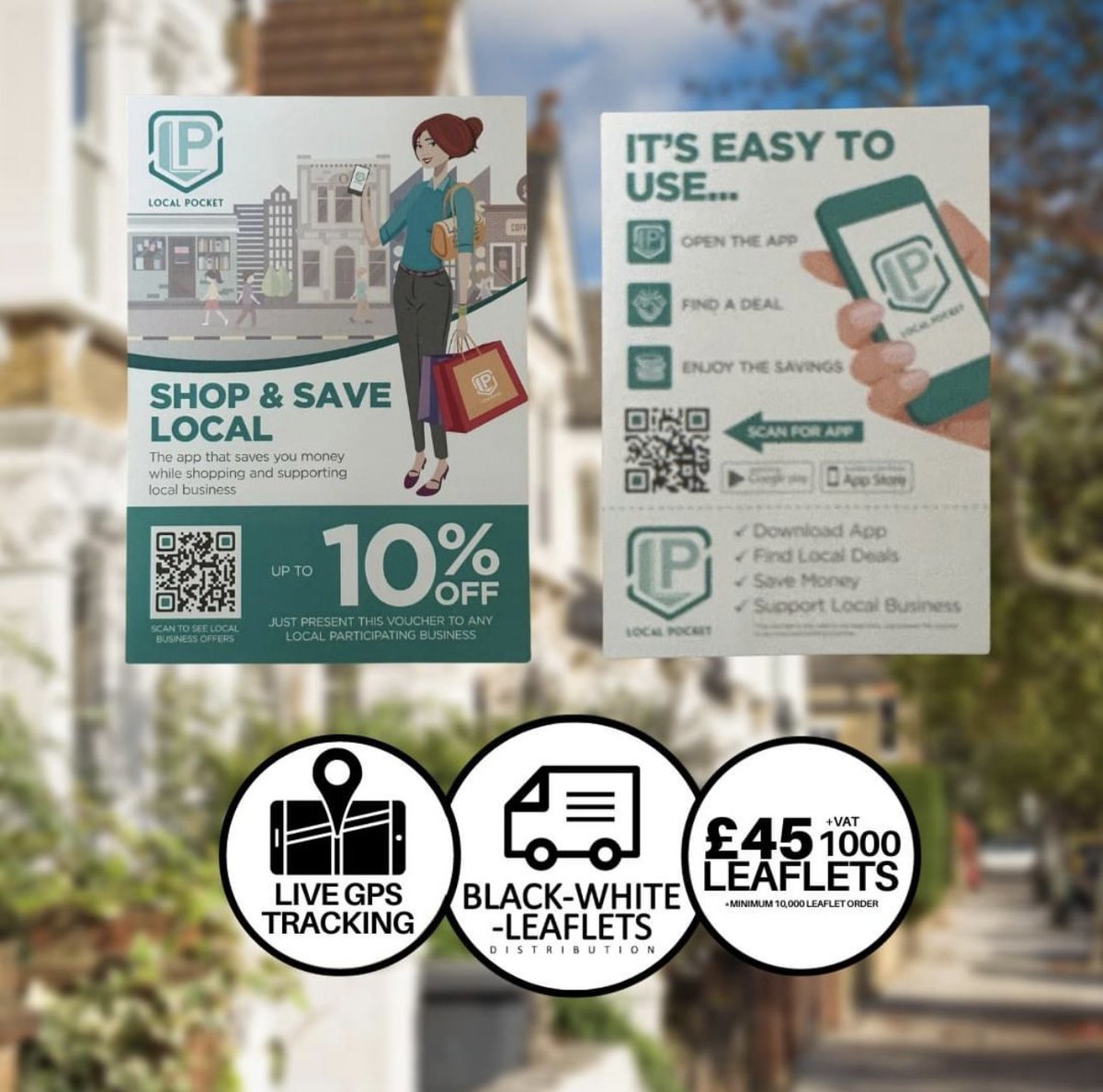 Leaflet_Flyer's tweet image. Delivering for Local Pocket a bespoke mobile app helping to connect diverse customers with independent businesses within a local neighbourhood!

For more information on how we can help your business grow please visit black-white-leaflets-distribution.com

#leafletdistribution #localbusiness