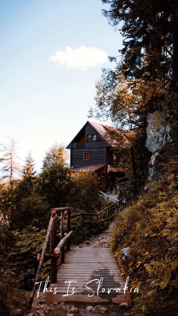 Do you know which famous hut from the High Tatras is in this photo?

A. Chata pri Zelenom Plese 
B. Bilíkova chata 
C. Terryho chata 

#ThisIsSlovakia 🇸🇰 #VisitSlovakia #travel #Autumn #tatry #citybreaks #hike #eu