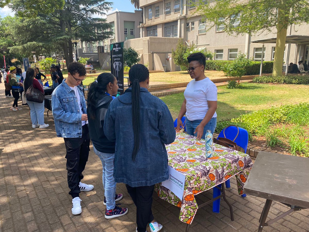 EJF_sa's tweet photo. EJF participating in the environmental justice careers fair @WitsUniversity Law School to showcase the rich opportunities for law students to use their legal training in creative ways @CentreEnvRights @SECTION27news #WitsLSC #ELASA #WitsLaw @Greenpeaceafric @LRCSouthAfrica https://t.co/hm2KGv9am2