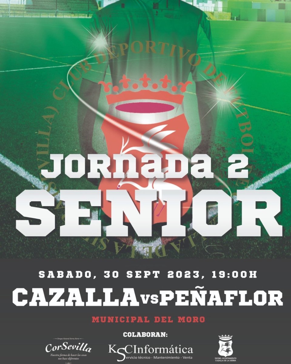 SENIOR📣📣
Mañana debuta nuestro senior masculino en casa! 
🗓️30 de septiembre 
⏰19:00
🏟️Municipal del Moro
🏆Jornada 2