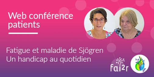 contactfai2r's tweet photo. 🆕 Nouvelle #WebconfFAI2R pour vos patients : Nous retrouvons le Dr @RakibaBelkhir (@Hopital_Bicetre) pour un focus sur la fatigue 😮💨 dans la maladie de #Sjögren, un handicap au quotidien 👉 https://t.co/1FXaGSnXAq #SGS #maladiesrares #fsmr En partenariat avec #AFGS 🤝 https://t.co/SuGygCC92b