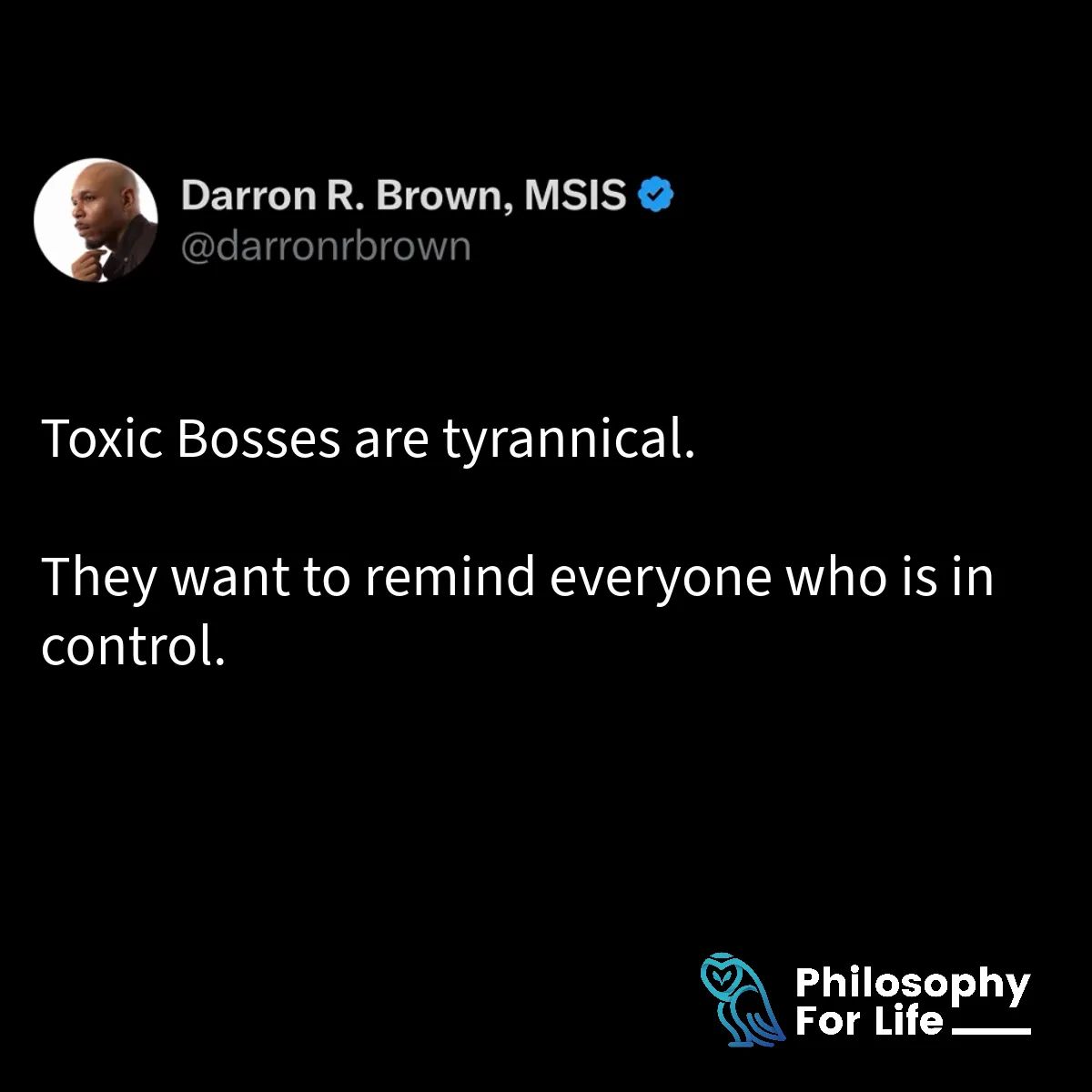 ⛔️ Say No to Toxic Bosses ⛔️ 

A toxic boss not only hampers individual growth but can also create a culture of fear and disengagement within the organization. 

#ToxicBosses #Leadership #WorkCulture #ProfessionalGrowth #PositiveChange #HealthyWorkEnvironment
