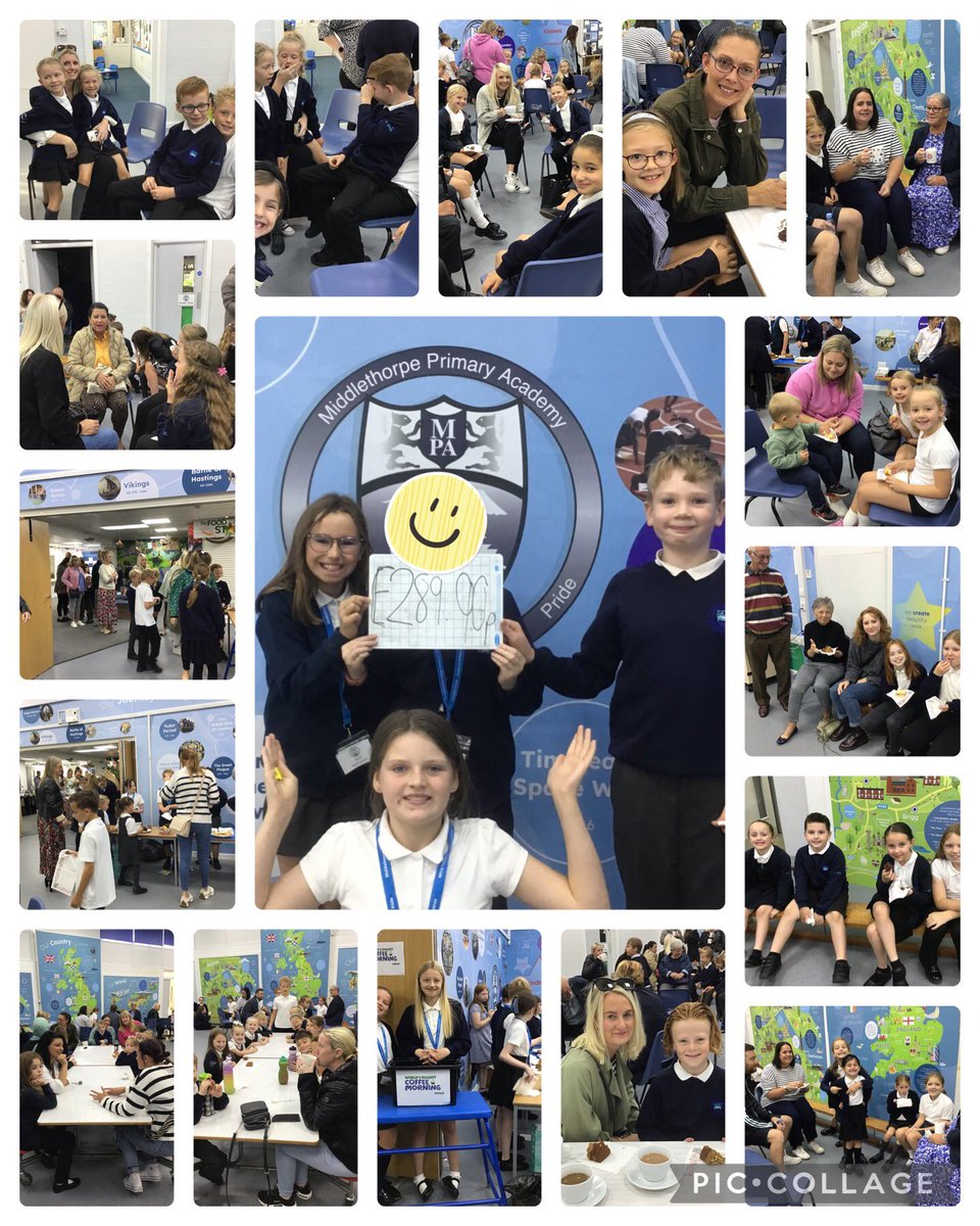 MiddlethorpeELT's tweet photo. Thank you very much to our year 6 school council members for hosting, and thank you very much to all the families who attended, it was lovely to see so many of you! We made a whopping £289.90 for such a great cause! #MacMillanCoffeeMorning #MiddlethorpePrimary #MiddlethorpePD https://t.co/0uW7KTaJIi