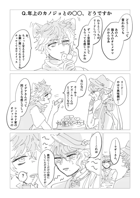 ラギレオ♀とアズイデ♀前提の🐙と🍩小話
(⚠️いずれイデレオの女体化百合が生じる) 