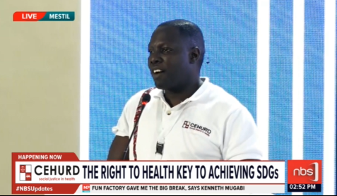 nbstv's tweet photo. Peter Eceru, Programme Coordinator, Advocacy: As an outcome of this conference, we have the conference declaration.
This declaration is in draft and we will upload it on the web page for any comments in relation to it.
@cehurduganda
#UCHD2023
#NBSUpdates #HealthConference23 https://t.co/xC2BKI3ImY