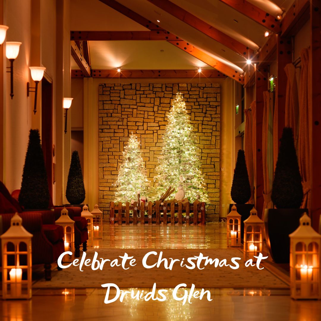 Druids Glen is the perfect place to get away from the hustle and bustle of everyday life, this festive season 🎄For more information on our Christmas packages call +353 1 287 0877 or email reservations@druidsglenresort.com ❄️ rb.gy/1jnh0 #ChristmasatDruidsGlen