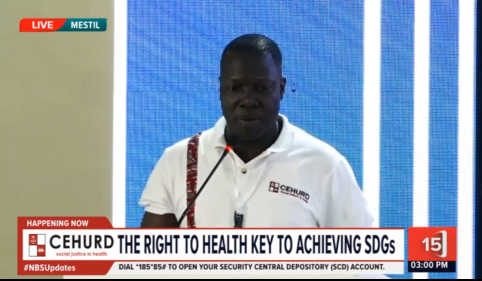 nbstv's tweet photo. Peter Eceru, Programme Coordinator, Advocacy: This conference was held to facilitate an understanding of the trends and progress being made on the right to health in Uganda in an effort to realise SDGs.
@cehurduganda
#UCHD2023 #NBSUpdates #HealthConference23 https://t.co/J6CnpIRysu