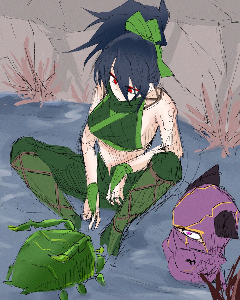 yasu1_art's tweet photo. 바위게
#아칼리 #케넨 #리그오브레전드 #LeagueOfLegends  #LeagueOfLegendsFanArt #Akali #Kenen https://t.co/159bDHsT6X
