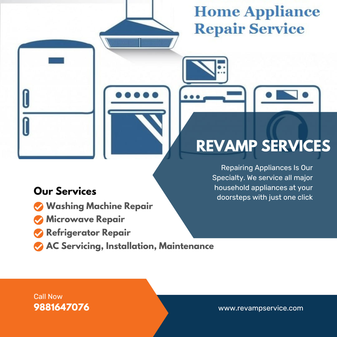 Reliable Home Appliance Repair Services - We've got you covered for all your washing machine repair, microwave repair, AC repair, and fridge repair needs!
revampservice.com/washing-machine...
#WashingMachineRepair #professionalservice
#RepairingServicesProvider #QualityRepairs