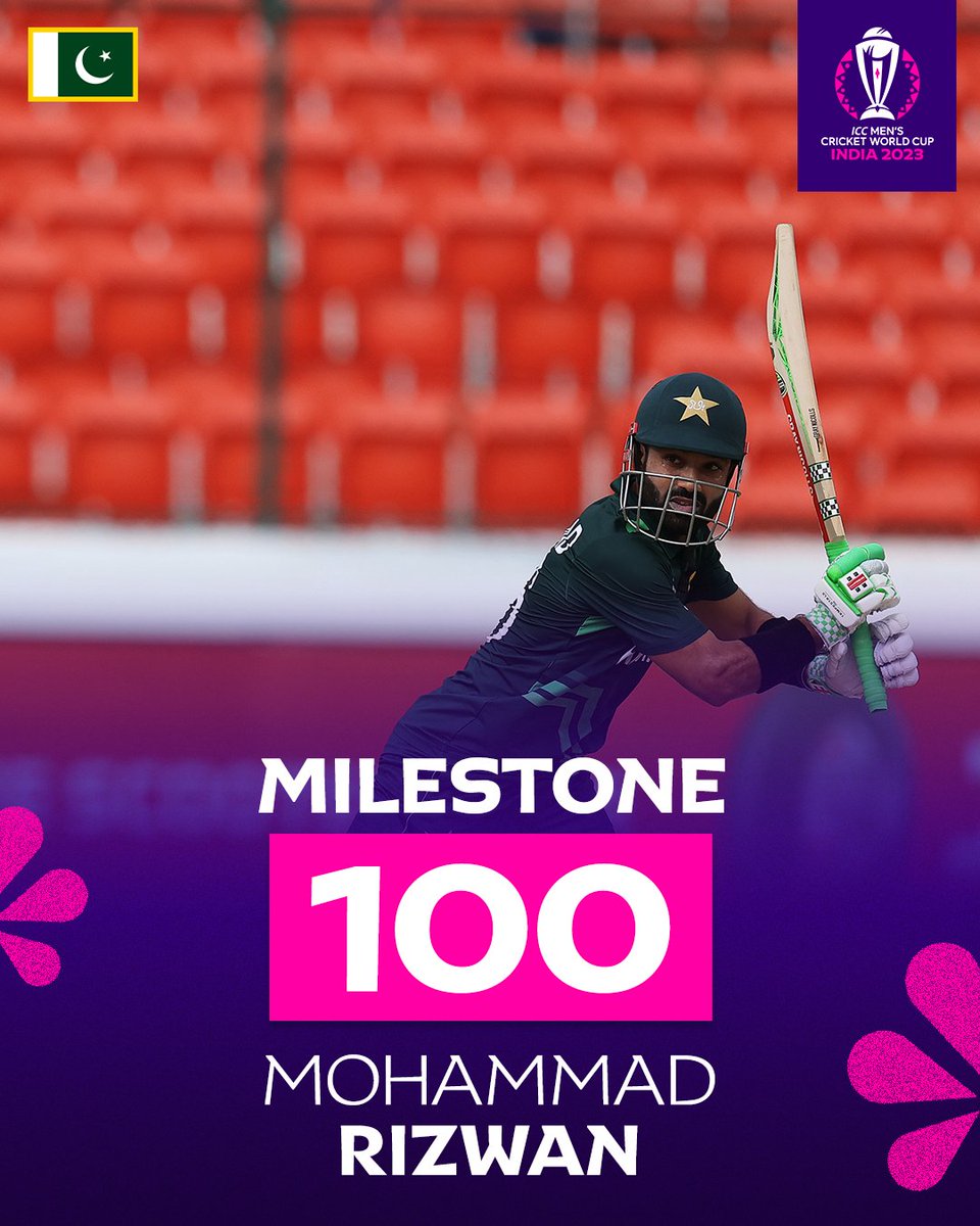 A century for Mohammad Rizwan in his first innings on Indian soil 💪

#NZvPAK | #CWC23 | 📝: bit.ly/45di2DJ
