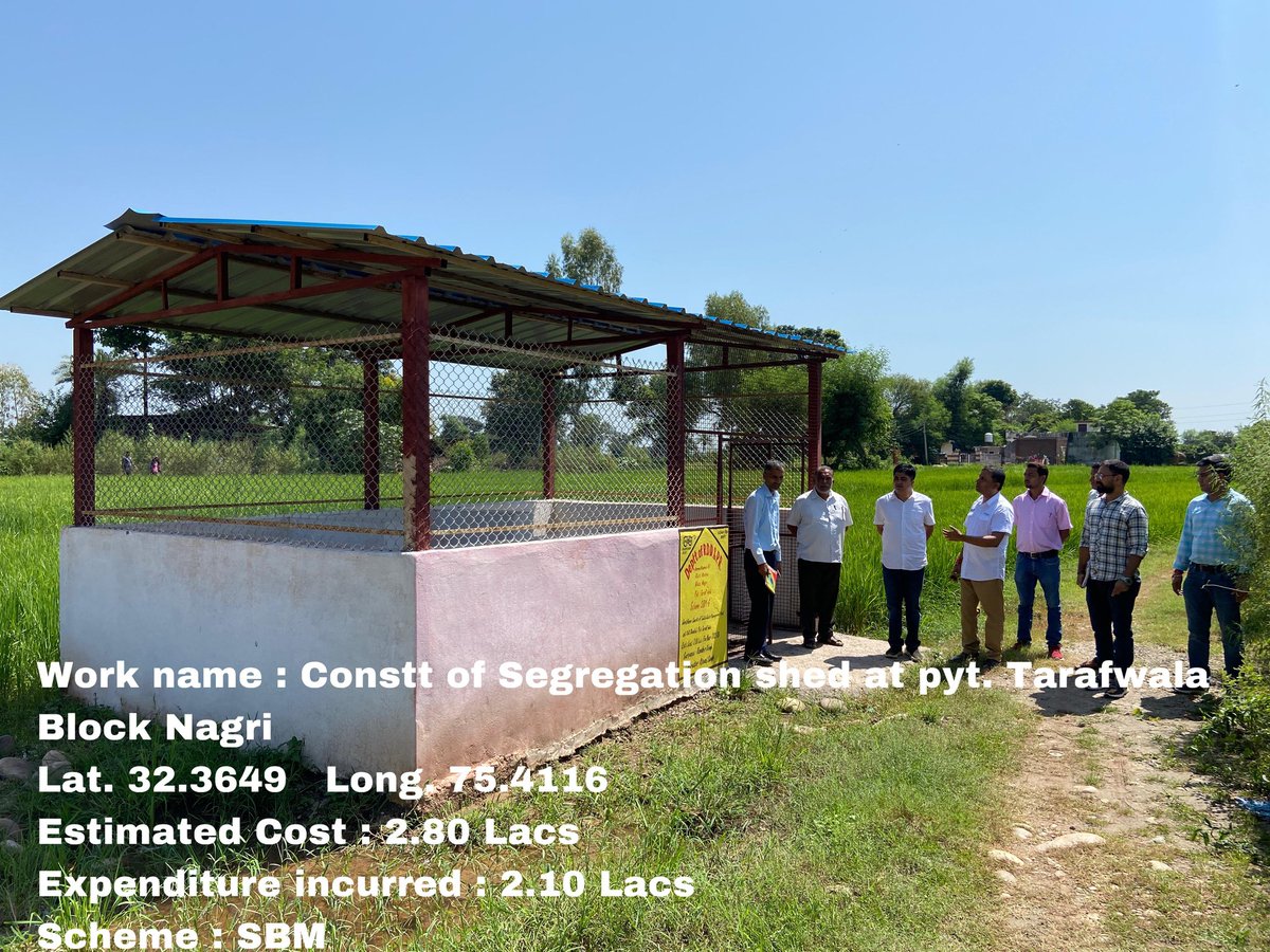 DiprKathua's tweet photo. #GarbageFreeIndia
#CleanIndia
A glimpse into Nagri Block's dedication to cleanliness &amp; community development. These initiatives with Sanitary Complexes and Waste Management Units are paving the way for a cleaner &amp; healthier future.
@PMOIndia @mandeep082 @diprjk @jkrddpr @MoRD_GoI https://t.co/PiIxUeYSof