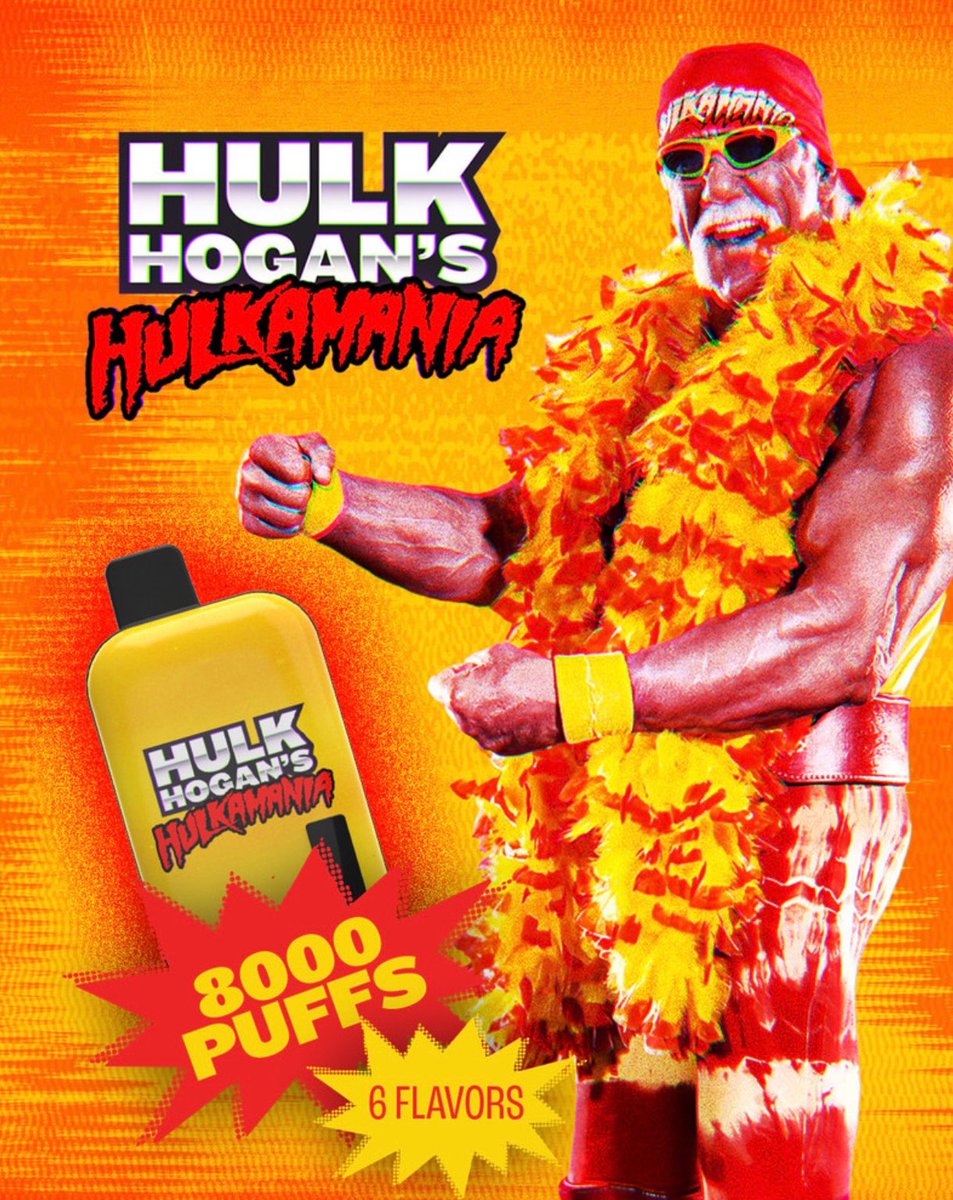 wrestlelamia's tweet photo. Hulk Hogan has a licensed Vape 😂 https://t.co/Li5iG7B4Bf