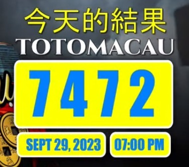 agen95official's tweet photo. Jum'at, 29 September 2023
Result Totomacau 19:00 WIB Hari Ini
Prize 1 : 7472 | Shio : Naga
Sah ya bosku, Selamat untuk Kemenangan di Totomacau pools !
#resulttogel #keluarantogel #datakeluarantogel #Totomacau #togelmacau #agen95 #infopoolsagen95 #agen95official https://t.co/753tFtGnZU