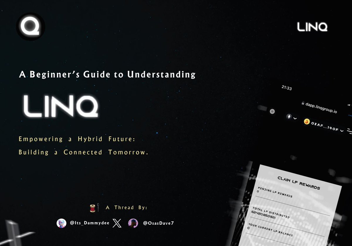 OsasDave7's tweet image. Hi, Crypto X.
I collaborated with @Its_Dammydee to look into @Linq_group, and the experience was superb. ๐
Reading this thread cracks me up so well. ๐๐คฃIt is that one thread on #Linq a 7-year-old kid needs.
Open, letโs rejoice together. ๐งต