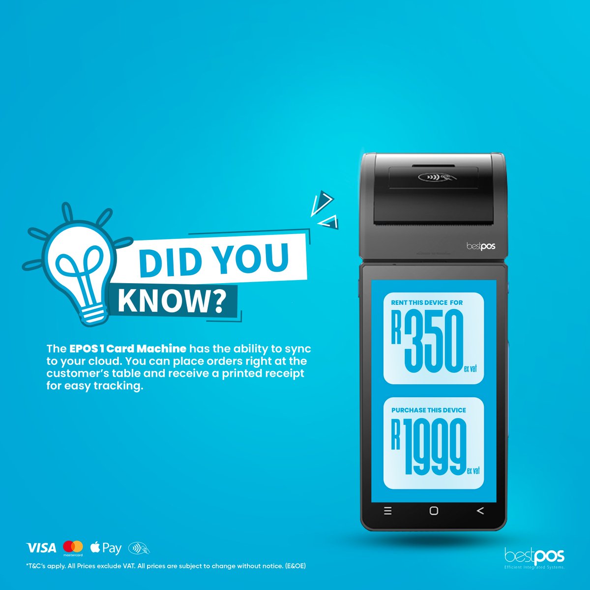 Bestposhq's tweet image. Get this device today bestposhq.com/product-catego… or call us on 011 880 0420 (Nationwide) for more information. 
#RestaurantPOS #cloudbasedPOS #GrowYourBusiness #BestPOS #CustomerExperience #Southafrica #Friyay
