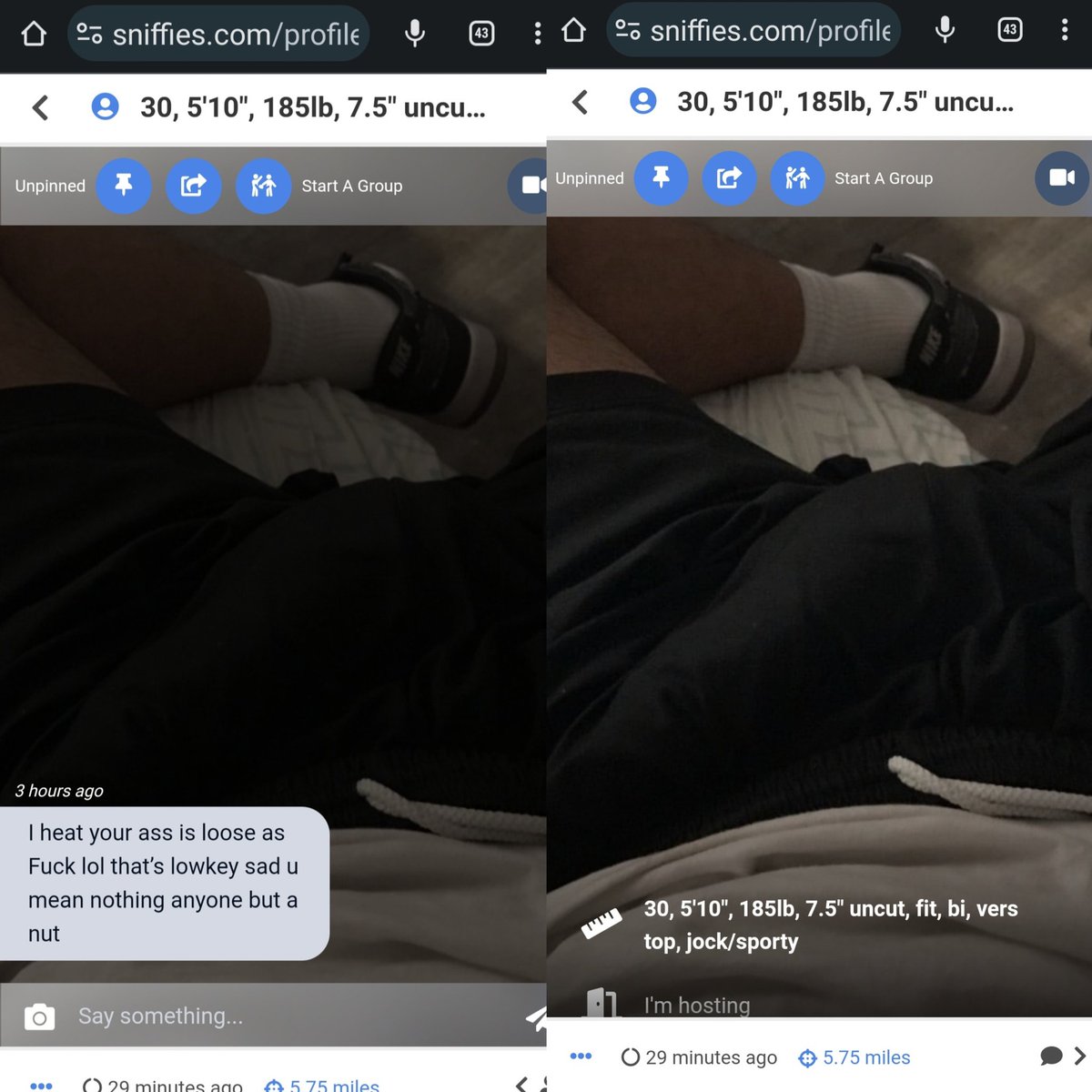 Just moved back to LA, and this is how Mr Jeffrey Clyde Clem Swanson <a href="/lafinest2323/">Jeffrey Clem</a> welcomed me unsolicitedly on Sniffies. Man, don't measure your dick including the length of that overlaying foreskin fully stretched, get a job so you can buy yourself some much needed viagra.