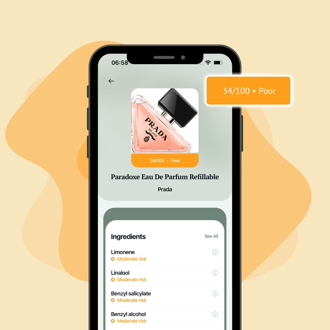 Do you know how safe your fragrances are? We've checked some trending fragrances, and the scores of some of them may surprise you! 🧐  #OnSkin #Fragrance #Parfum #Beauty #Cosmetics