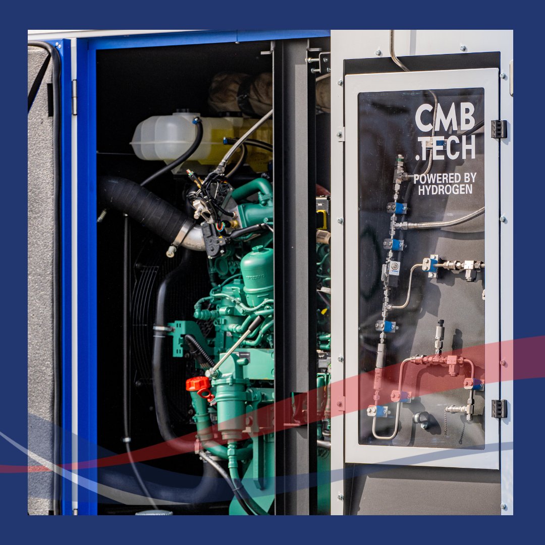 Check out this amazing genset. This is the first of several pilot applications as part of development partnership between @VolvoPentaNA and CMB.TECH.

Read more here: cmb.tech/news/first-250…
#cmbtech #volvopenta #hydrogen #genset #portequipment #powergeneration