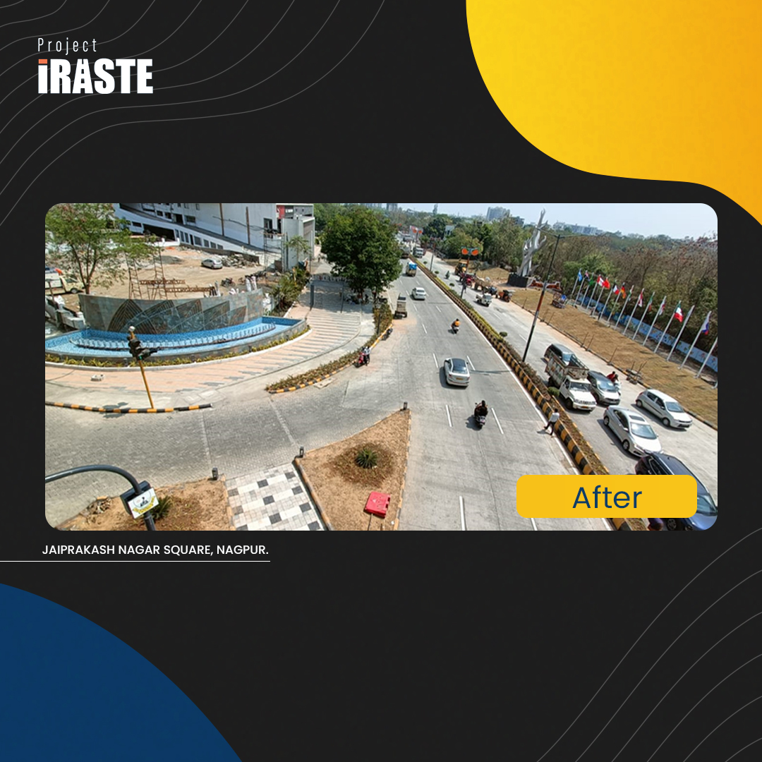 inai_ai's tweet photo. #iRASTESamvaad Part 11 โ Blackspot no more!ย
#ProjectiRASTE, @ngpnmc, andย @NHAI_Official undertook the redevelopment of Jaiprakash Nagar Square in Nagpur to reduce accidents and improve road safety.
@nitin_gadkari | @rnivruti
#ProjectiRASTE #blackspot #greyspot #nhai https://t.co/dYqOtBhvUV