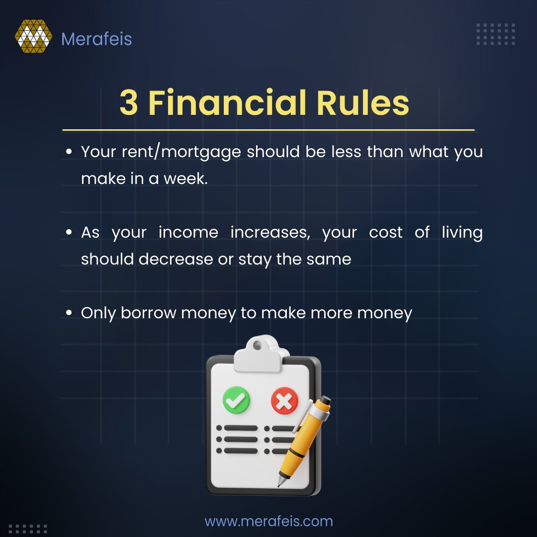MMerafeis's tweet photo. 💼💡 3 Essential Financial Rules to Live By 📊🌟  #Trader #trade #forex #learntrading #tradestocks #stock https://t.co/zShFSAWTQx