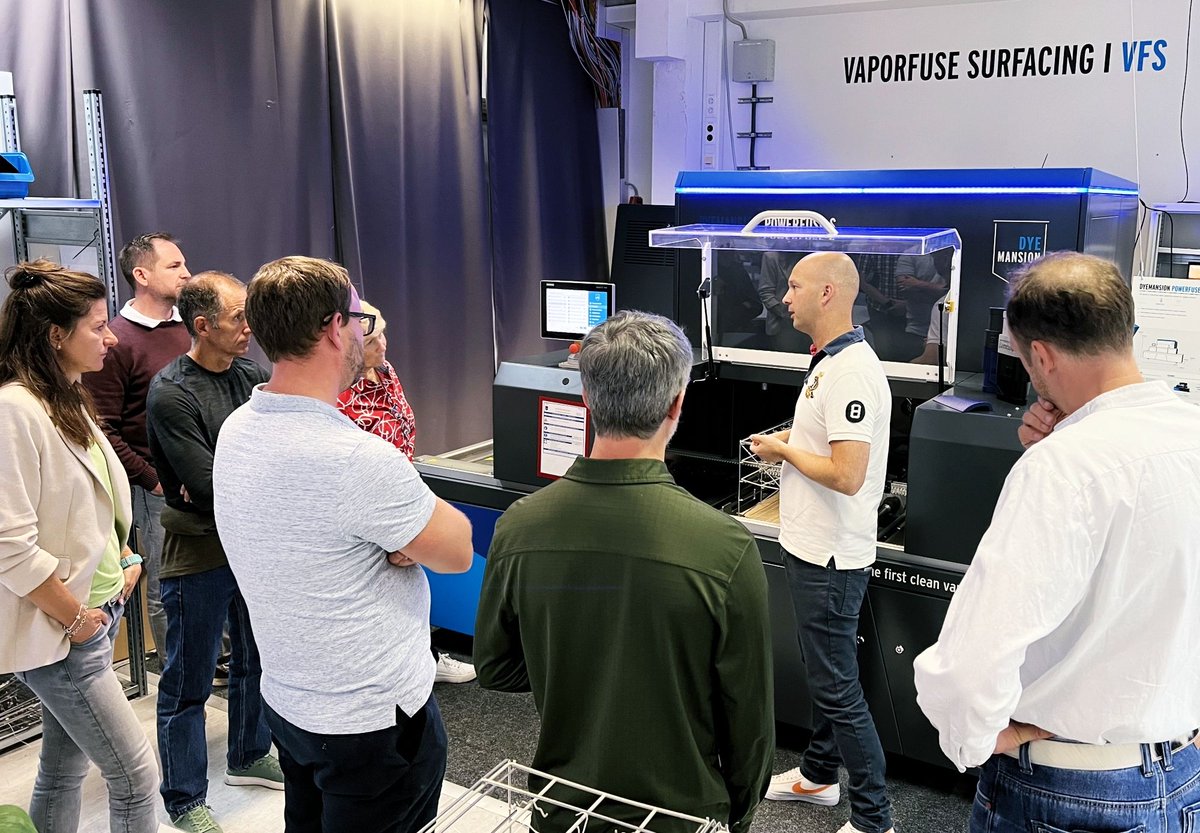 WeAreDyeMansion's tweet image. Visit from AM Ventures and the LEGO Group. 🤝🏻 Presentations about Company Culture, guided tours through our production & exciting insights into our company activities. @LEGO_Group
#3dprinting #postprocessing #print2product #additivemanufacturing #startup