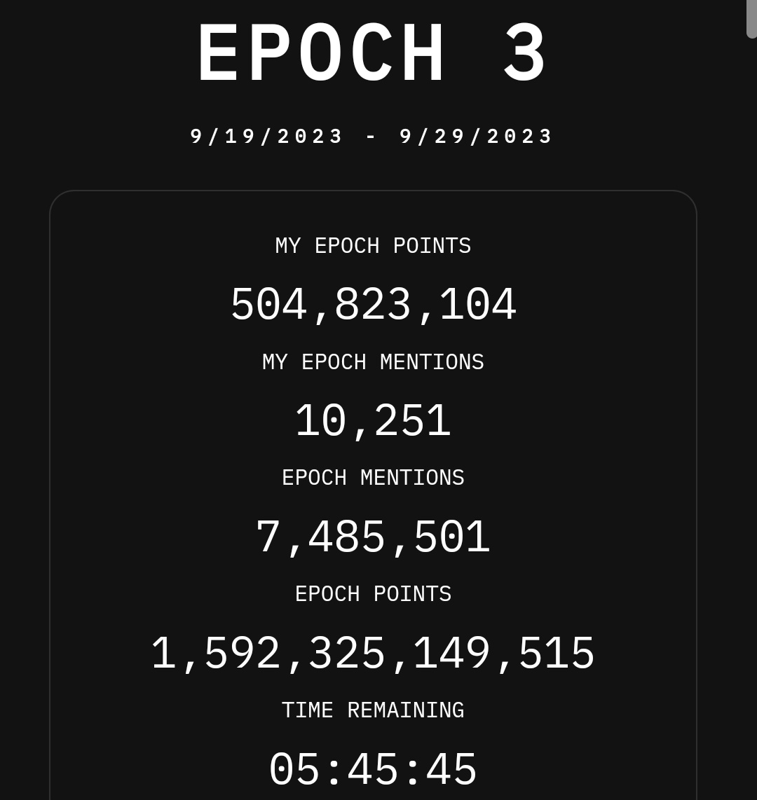 WoodyLightyearx's tweet photo. Btw, I just crossed the 500 million points threshold and entered the Top 60 tippers.

Just yesterday, I was at 100+ million points. Thank you all so much.

Celebrate with me &amp; farm your own points too. Let's go $tip @tipcoineth https://t.co/CpPrzHxlW6