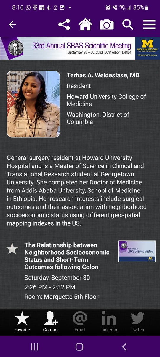 The Society of Black Academic Surgeons (SBAS) 33rd Annual Scientific Meeting #SBASUMich2023
