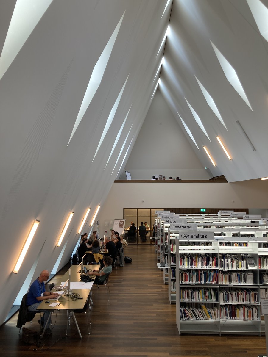 OpendataCH's tweet image. #GLAMhack23 participants are working on the hackathon challenges in the beautiful library of the MEG 📚

All challenges &amp;gt; hack.glam.opendata.ch/event/10

Full program of GLAMhack23 &amp;gt; opendata.ch/events/glamhac…

#hackathon #culture #GLAM @openGLAM @VilleDeGeneve @opendataswiss