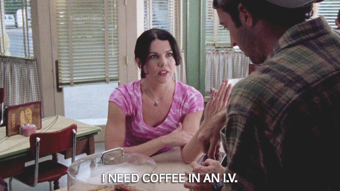 happy national coffee day to the coffee queen herself, lorelai gilmore ☕️