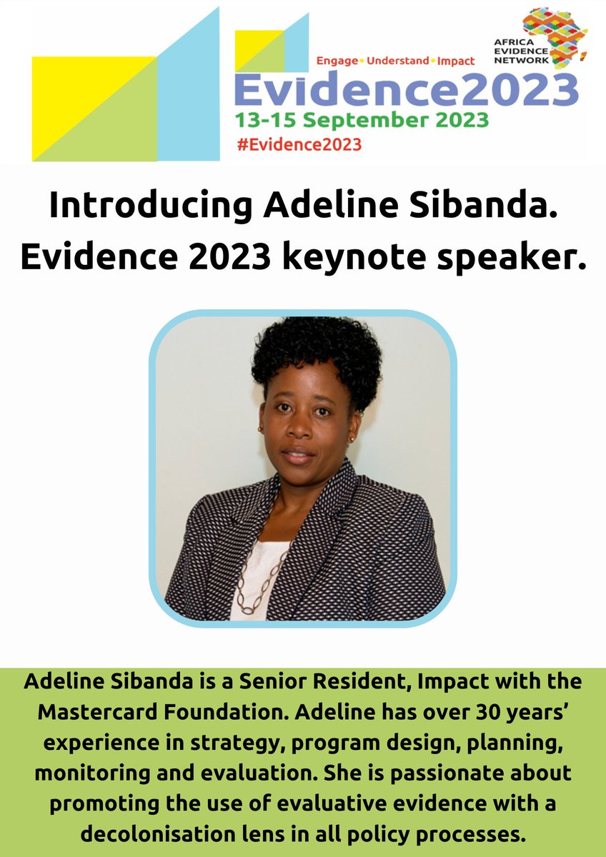 Africa_evidence's tweet photo. A key theme and action arising from #Evidence2023 includes the decoloniality of #Evidence. In the keynote address by @SibandaAdeline, delegates explored the topic at length. Presentation: https://t.co/GueAgAhbfV. Video: https://t.co/0LKVqOeOU1. https://t.co/wsteXWcadc