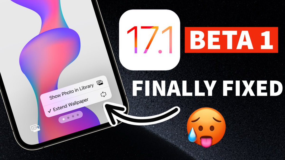 TechnicalBeardo's tweet image. iOS 17.1 Beta 1 Features.
WATCH ▶️ youtu.be/gK39WGzMO9M

iOS 17.1 Beta 1 new features added 
- Airdrop over internet
- Extended Lockscreen wallpaper to disable blur effect
- Music favorite button
- Flashlight indicator 

#iOS171beta1
#iOS17_1 
#technicalbeardo 
#iOS17
