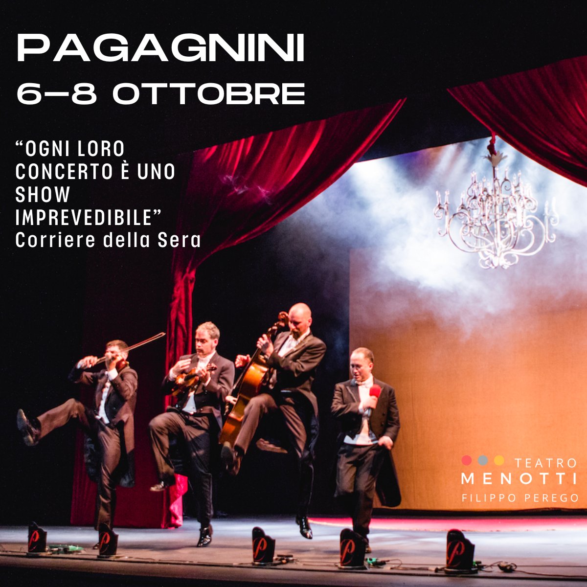 Vieni a vedere il nuovo #spettacolo al #teatromenotti
#PaGAGnini in scena dal 6 all'8 ottobre

Non puoi perdertelo!