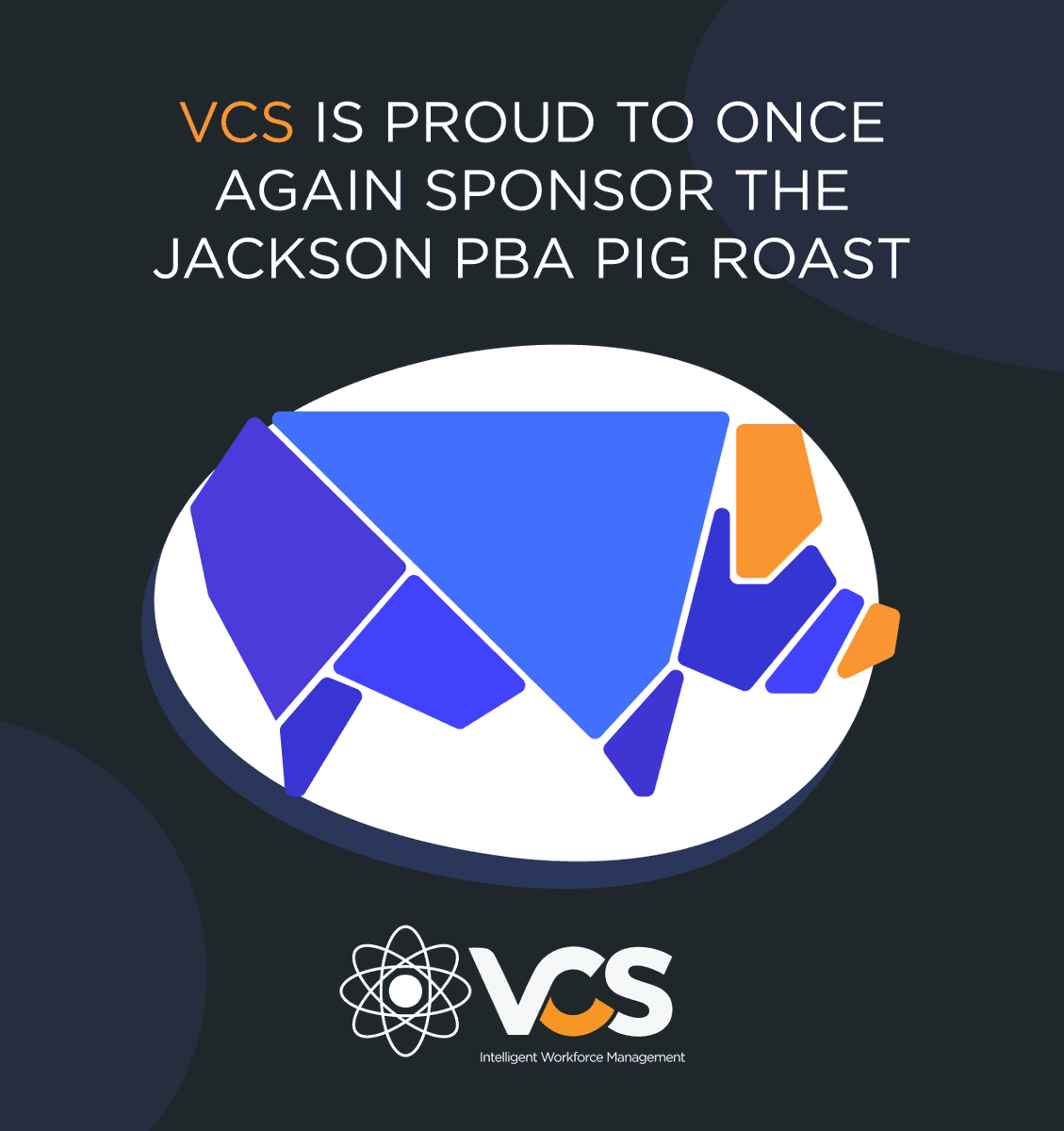 vcs_software's tweet image. Come and join us for fun and food at the 23rd annual Jackson PBA Pig Roast this Saturday!