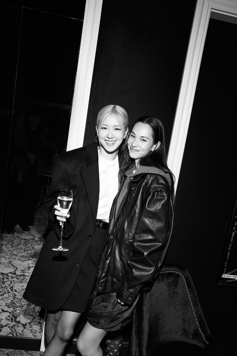 Saint Laurent Cocktail Dinner Celebrating
The opening of Maison Gainsbourg

Rosé &amp; Kiko Mizuhara

#YSL #YvesSaintLaurent #SaintLaurent