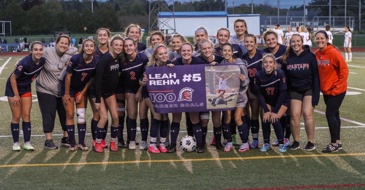 ⚽️ Congrats to ESM junior Leah Rehm on her 100th career goal!