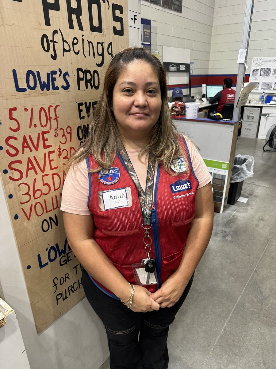 Anna at the pro desk first red star!!! Driving mvp and pro credit. <a href="/DCT0813MD/">Dante Thomas</a> <a href="/MelindaCounts/">Melinda R. Counts</a> <a href="/BenitoKomadina/">Benito.Komadina@Lowes</a> <a href="/BubaR9/">Buba</a> <a href="/Roni91323685/">Veronica</a> <a href="/IamBrianMacek/">Brian Macek</a> <a href="/BlueBoxR1/">@BlueBoxR1</a> <a href="/mayaxlowes813/">Maya Carter</a>