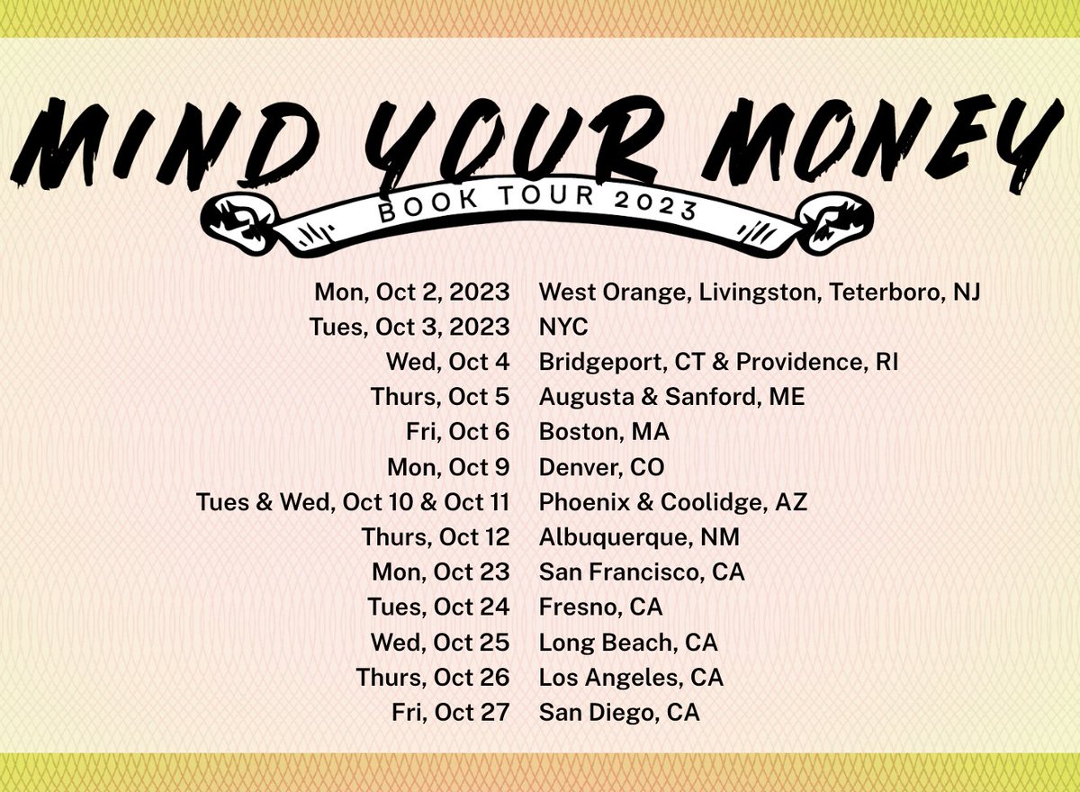 missbehelpful (@missbehelpful) on Twitter photo I'm visiting 40+ schools in under 30 days! 🤯
SO PUMPED to hit the road with <a href="/NextGenPF/">Next Gen Personal Finance</a> sharing money lessons in my book Mind Your Money.
Teens + college kids will become vocal advocates for guaranteed access to financial education!!! 💪🏾💵💳💰 I'm visiting 40+ schools in under 30 days! 🤯
SO PUMPED to hit the road with <a href="/NextGenPF/">Next Gen Personal Finance</a> sharing money lessons in my book Mind Your Money.
Teens + college kids will become vocal advocates for guaranteed access to financial education!!! 💪🏾💵💳💰