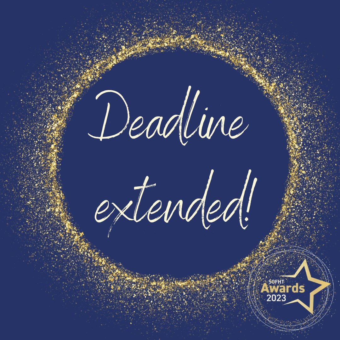 sofhtb78's tweet image. We’re thrilled to announce we’ve extended our awards deadline – you’ve now got until Friday 6th October to apply to be named among the best in the food industry.

Apply for free at softht.co.uk/sofht-awards-2…
