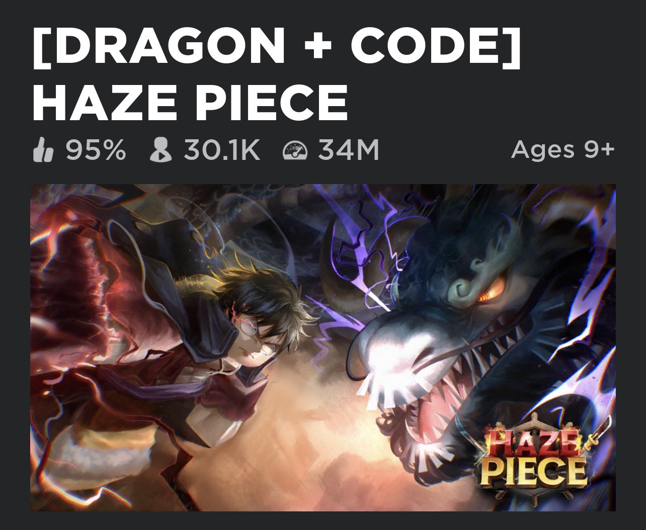 New Update Dragon* Haze piece codes, Haze piece codes 2x exp