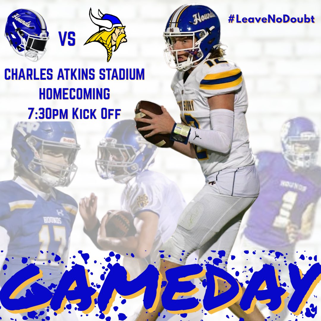 “𝙏𝙧𝙖𝙙𝙞𝙩𝙞𝙤𝙣 𝙍𝙪𝙣𝙨 𝘿𝙚𝙚𝙥”

Game Day in Charles Atkins Stadium | 7:30 pm Kickoff | #GoHounds 🐶‼️