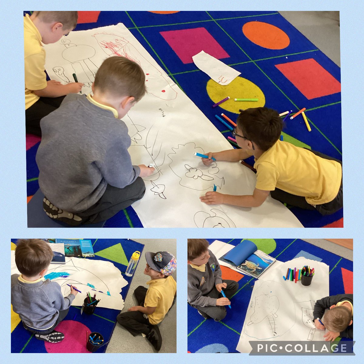 Miss Britton brought in her favourite book for reception to look at today. It is a fact book all about the oceans. This has then inspired children to create their own oceans and underwater animals! #aweandcuriosity #readingforpleasure <a href="/mesne_lea/">Mesne Lea</a> <a href="/MissAlexander10/">Miss Alexander</a>