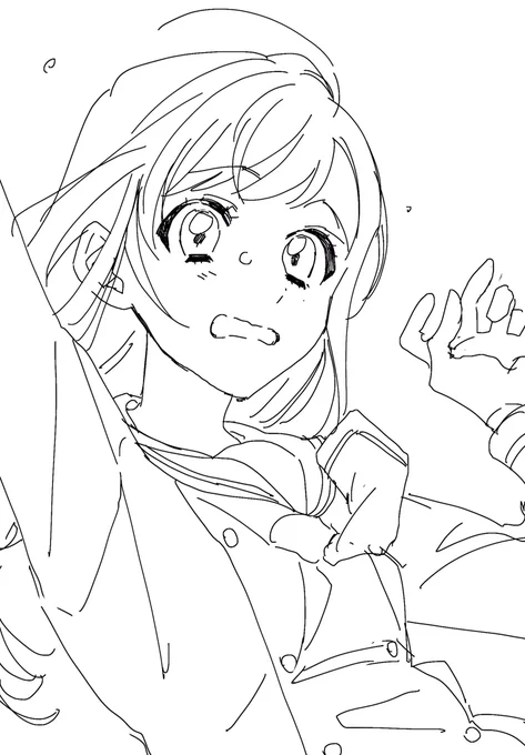 かわいい顔の習作 