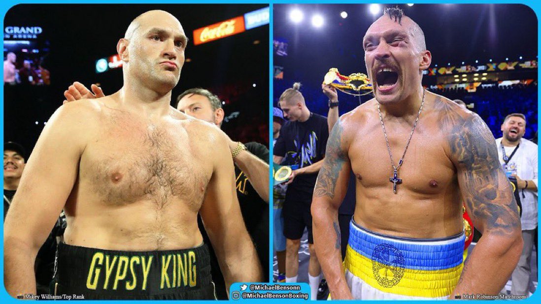 🚨BREAKING🚨

Frank Warren's Queensberry Promotions have now officially confirmed that Tyson Fury vs Oleksandr Usyk for the undisputed WBA, WBC, IBF &amp; WBO heavyweight world titles is SIGNED for Saudi Arabia - reported dates Dec 23rd or January.